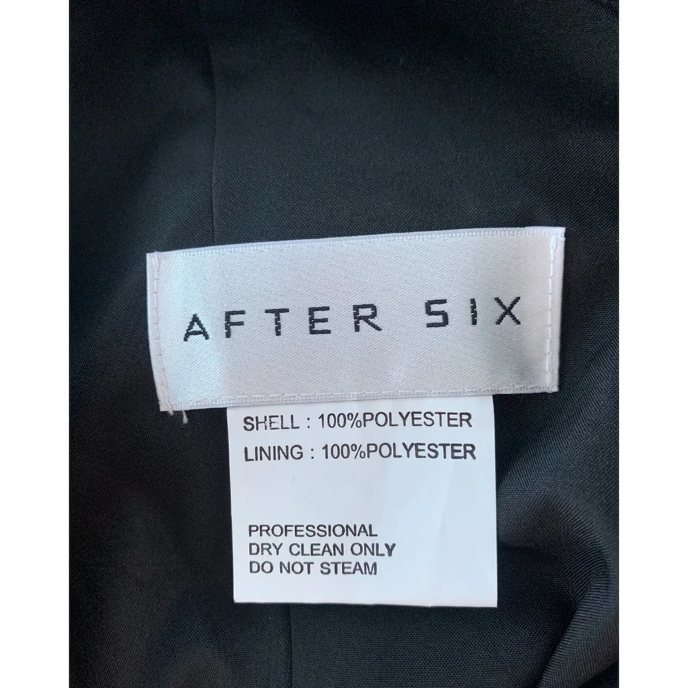 AFTER Six Floral Garden Chiffon Ruffle V-Neck Dress